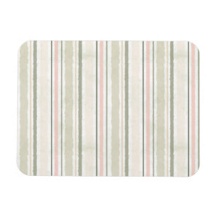 Magnet Flexible La joie du motif de rayures d'aquarelle du blanc  