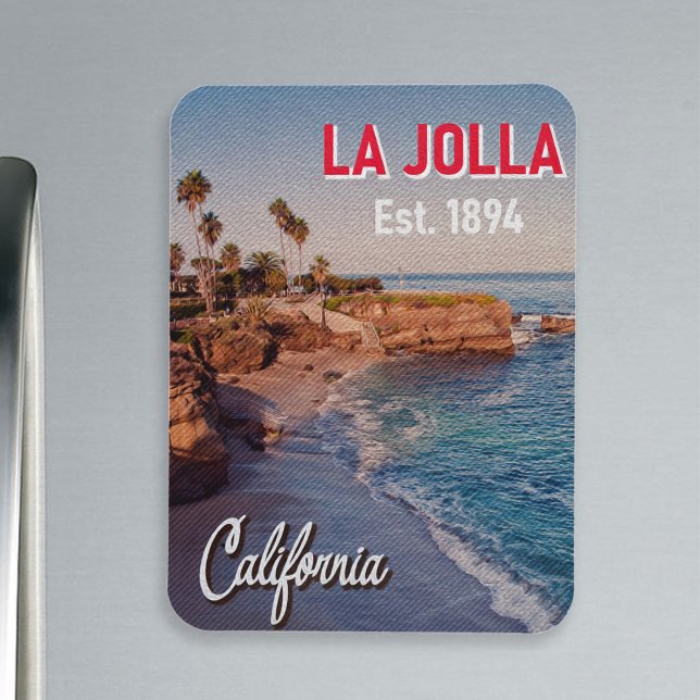 Magnet Flexible La Jolla Beach Cove San Diego California Souvenir (Créateur téléchargé)