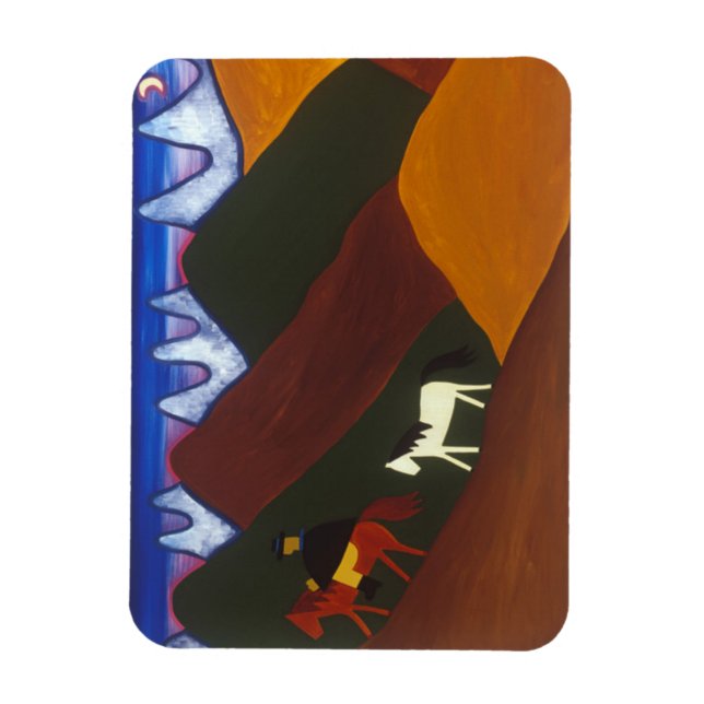 Magnet Flexible La Lune et la Puma dire adieu à (Vertical)