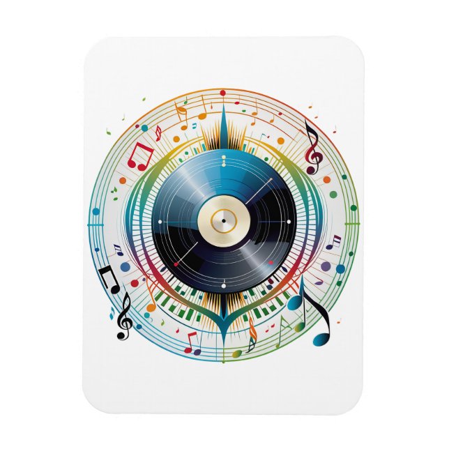 Magnet Flexible La musique est l'âme de la vie (Vertical)