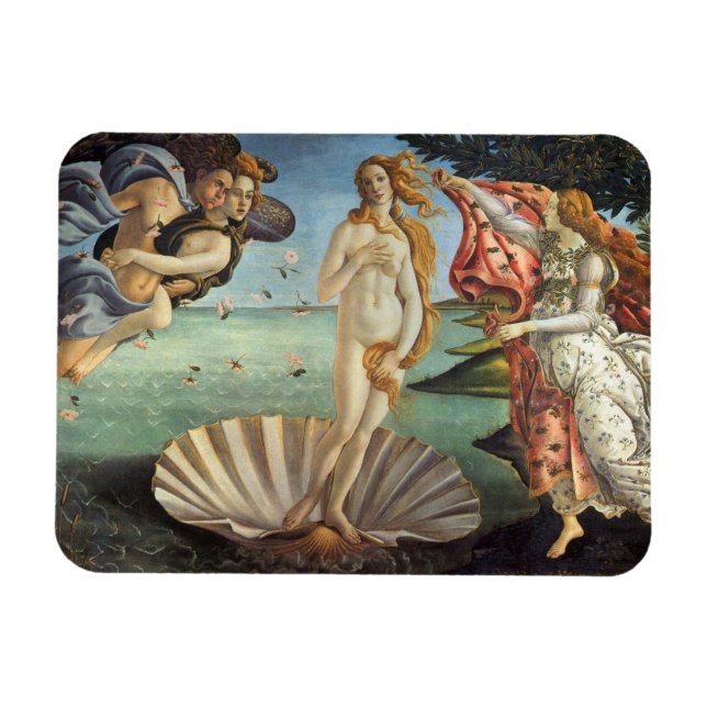 Magnet Flexible La naissance de Vénus par Sandro Botticelli (Horizontal)