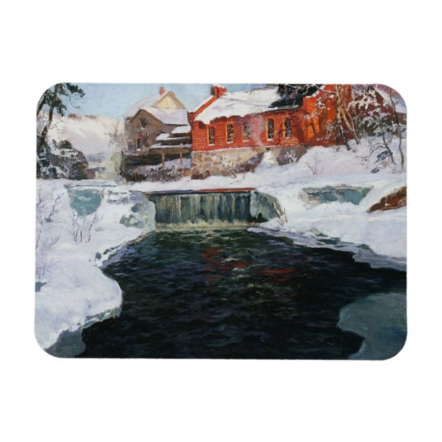 Magnet Flexible La nouvelle usine à Lillehammer, Thaulow, Frits (Horizontal)