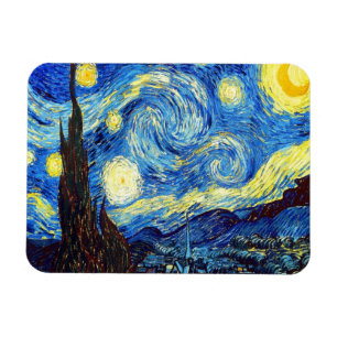 Magnet Flexible La nuit étoilée par Vincent van Gogh 1889