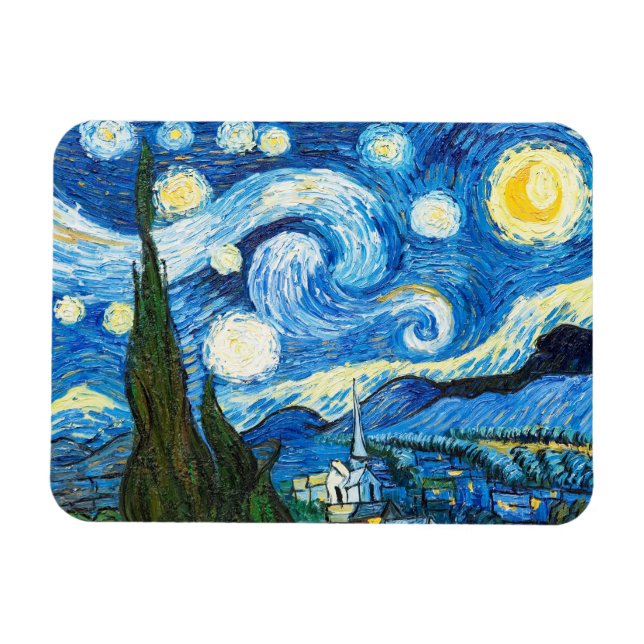Magnet Flexible La nuit étoilée - Vincent van Gogh (Horizontal)