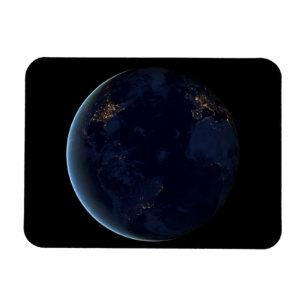 Magnet Flexible La nuit, lumière de la ville terrestre