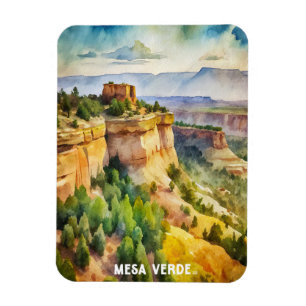 Magnet Flexible La peinture aquarelle du parc national Mesa Verde