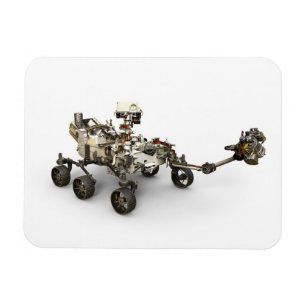 Magnet Flexible La Persévérance Mars Rover Sur Arrière - plan Blan