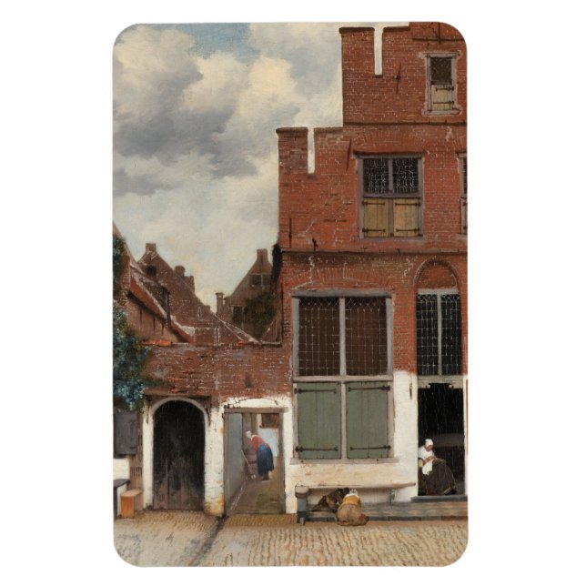 Magnet Flexible La petite rue de Johannes Vermeer (Vertical)