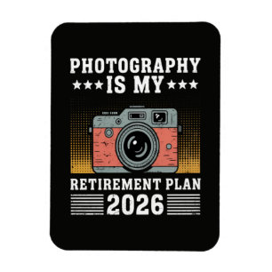 Magnet Flexible La photographie est mon plan de retraite 2026