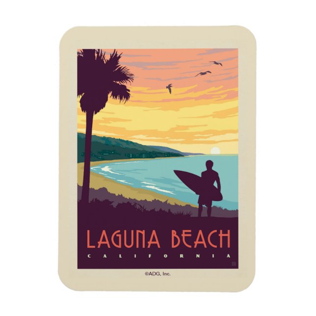 Magnet Flexible La plage de Laguna | La plage de Laguna (Vertical)
