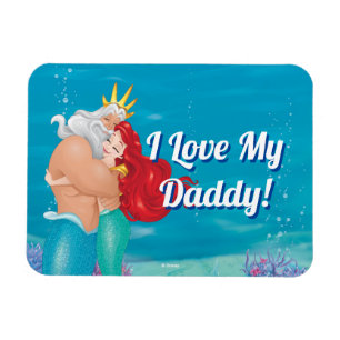 Magnet Flexible La princesse Ariel et le roi Triton Hug