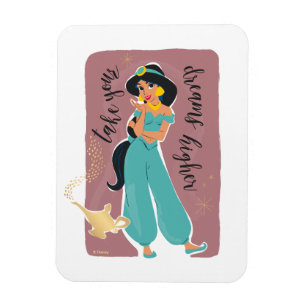 Magnet Flexible La princesse Jasmine - Faites vos rêves plus haut