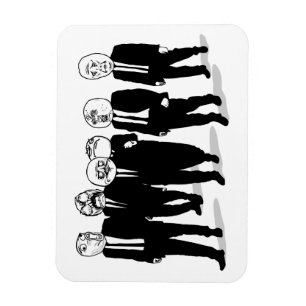 Magnet Flexible La rage Meme comique fait face à la marche. Je