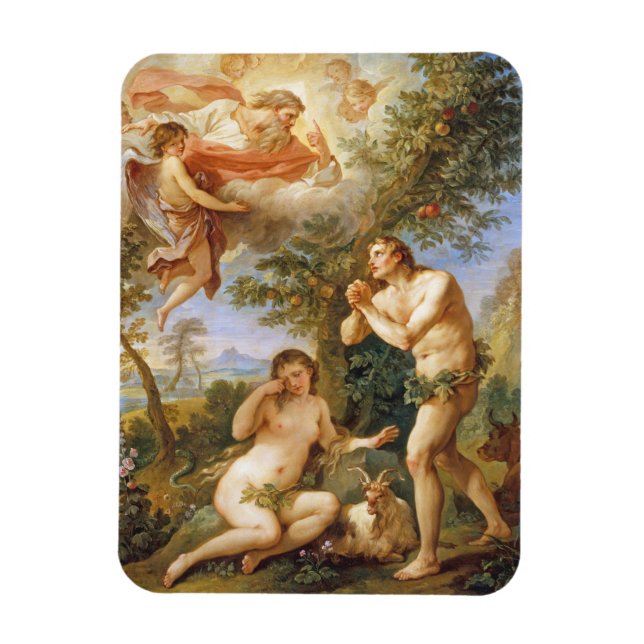Magnet Flexible La réprimande d'Adam et Ève Biblique Art Religieux (Vertical)