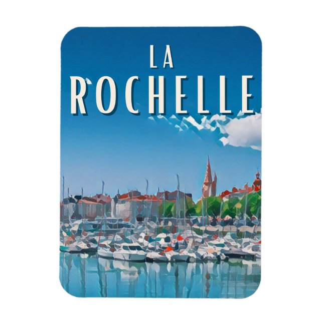 Magnet Flexible La Rochelle Photo Vintage (Vertical)