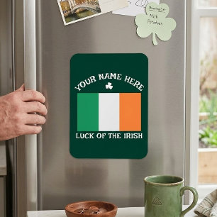 Magnet Flexible La Saint-Patrick Drapeau de l'Irlande Nom personna