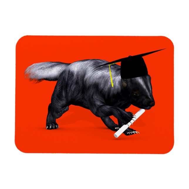 Magnet Flexible La Skunk La Plus Intelligente Du Campus (Horizontal)