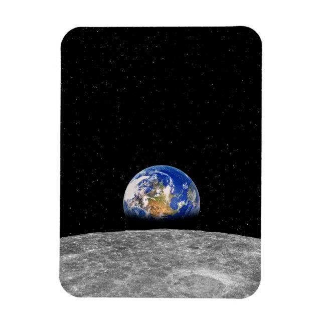 Magnet Flexible La Terre se lève sur la Lune (Vertical)