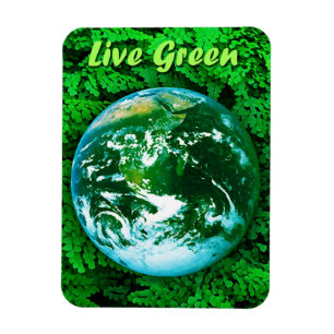 Magnet Flexible La terre verte - conscience écologique