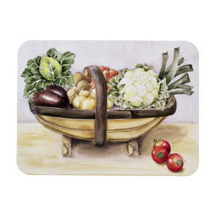 Magnet Flexible La vie toujours avec un trug des légumes 1996