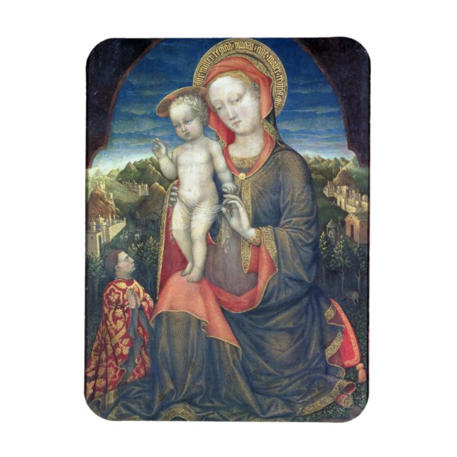Magnet Flexible La Vierge de l'Humilité adorée par Leonello d'Este (Vertical)