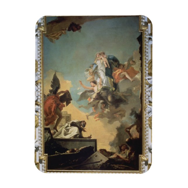 Magnet Flexible La Vierge du Carmel Donner la Scapula à la Ble (Vertical)