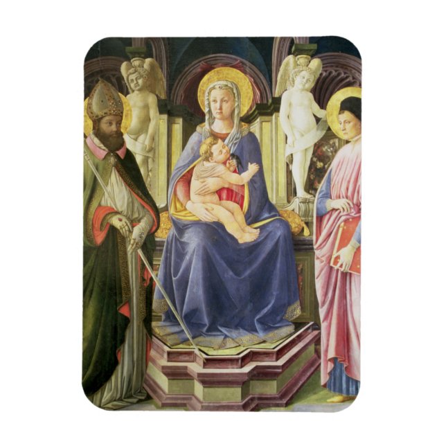 Magnet Flexible La Vierge et l'Enfant avec SS. Clement et Justin, (Vertical)