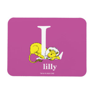 Magnet Flexible L'ABC de Dr Seuss : Lettre L - Blanc Ajoutez vot