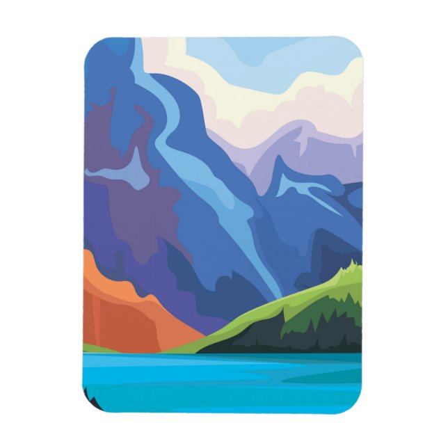 Magnet Flexible Lac bleu (Vertical)