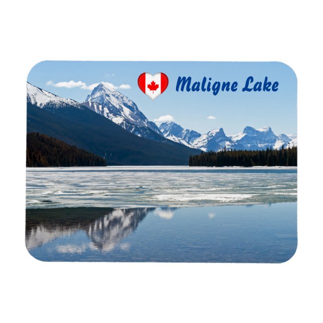 Magnet Flexible Lac Maligne - Parc national Jasper, Canada (Horizontal)