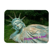Lady Liberty prend une pause - aimant photo