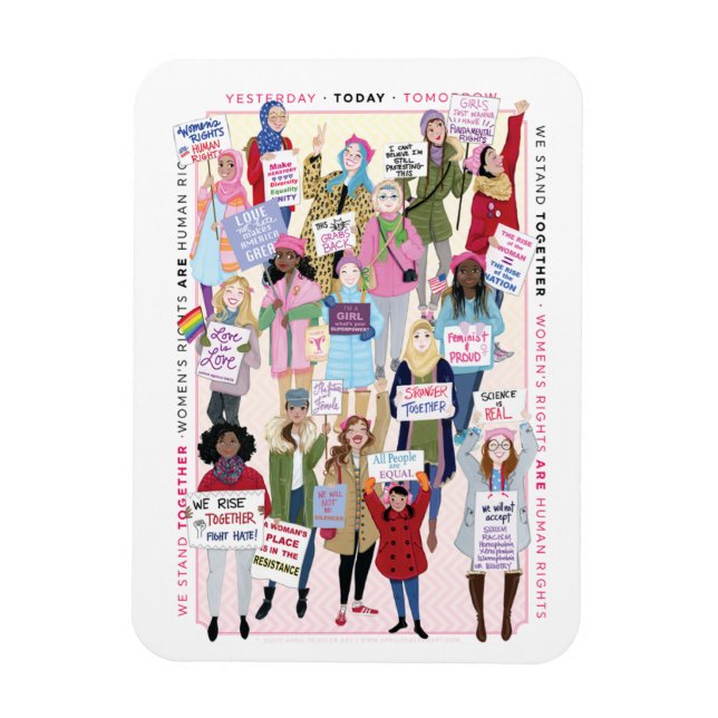Magnet Flexible L'aimant de la marche des femmes (Vertical)