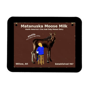 Magnet Flexible Lait d'orignal Matanuska