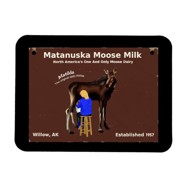 Magnet Flexible Lait d'orignal Matanuska (Horizontal)