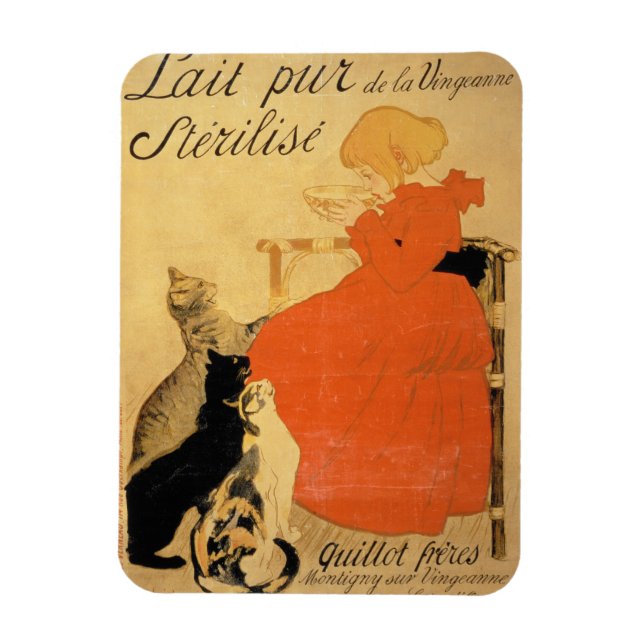 Magnet Flexible 'Lait stérilisé pur de La Vingeanne', 1894 (co (Vertical)