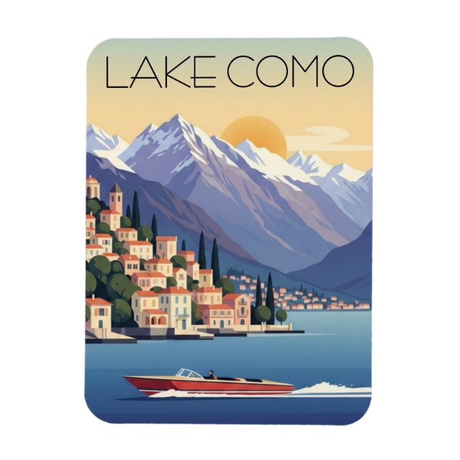 Magnet Flexible Lake Como Italy Travel (Vertical)