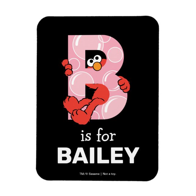 Magnet Flexible L'alphabet d'Elmo | B Bulles (Vertical)