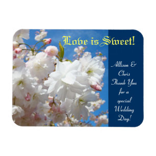 Magnet Flexible L'amour est doux ! Cadeaux de mariage Merci Mariag