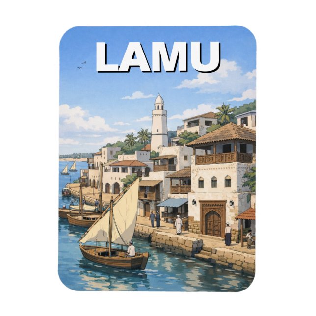 Magnet Flexible Lamu Kenya (Vertical)