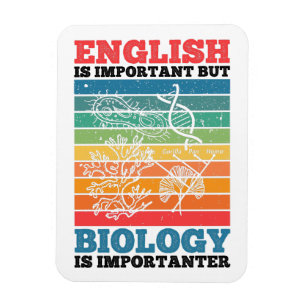 Magnet Flexible L'Anglais Est Important, Mais La Biologie Est Impo