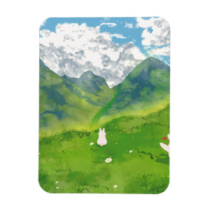 Magnet Flexible Lapin mignon à Mountain View
