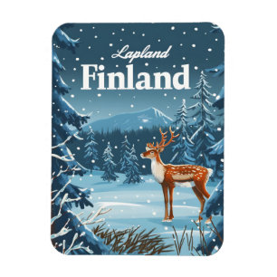 Magnet Flexible Laponie Finlande Vintage