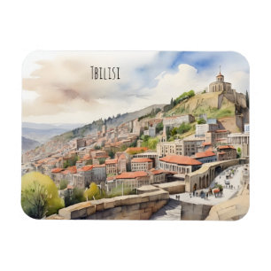 Magnet Flexible L'aquarelle de Tbilissi