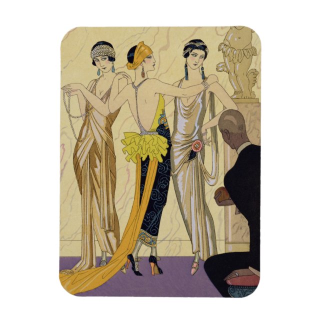 Magnet Flexible L'arrêt de Paris, 1920-30 (tirage pochoir) (Vertical)