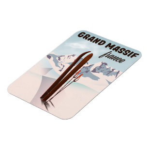 Magnet Flexible L'art de l'affiche du Grand Massif de France.
