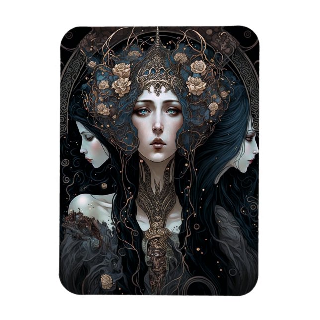 Magnet Flexible L'art de l'Imaginaire de la reine noire (Vertical)