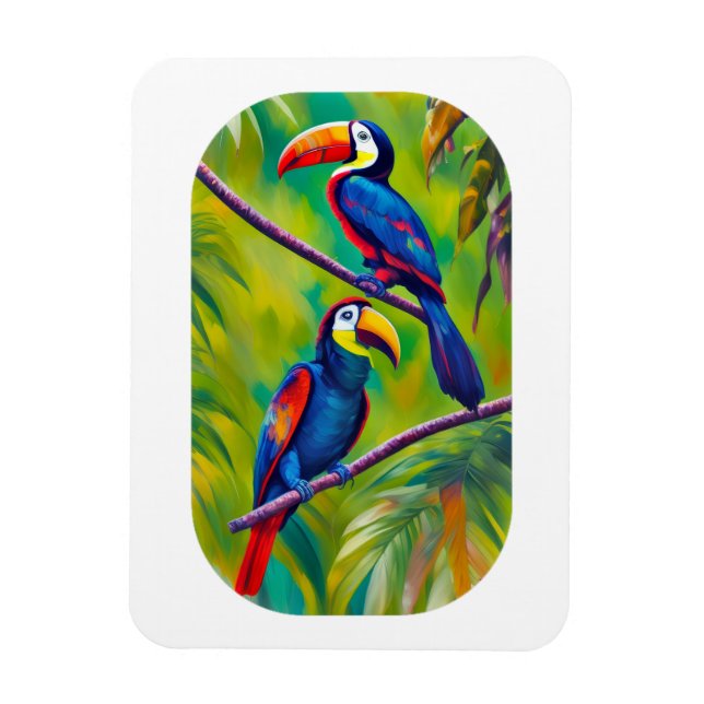 Magnet Flexible L'art ornithologique Toucan (Vertical)