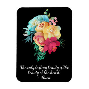 Magnet Flexible Lasting Love Bouquet Rumi Quote