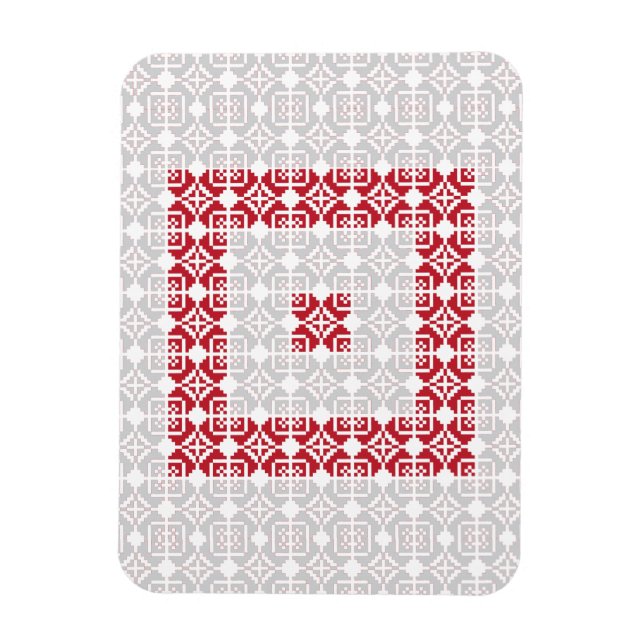 Magnet Flexible Latvian Morning SUN motif géométrique I (Vertical)
