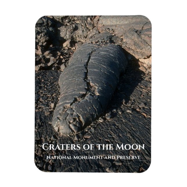 Magnet Flexible Lave Flow, Pahoehoe Toe, Craters de la Lune (Vertical)